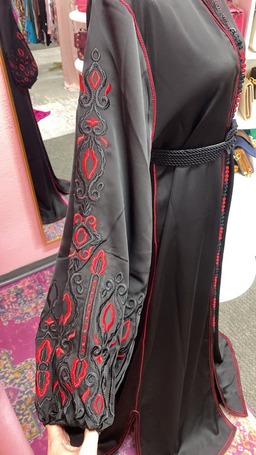 Moroccan Traditional Embroidered Caftan