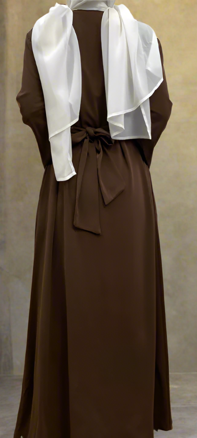 Dubai Style Nida Fabric Shimmer Abaya with Pockets(Multi Colors)