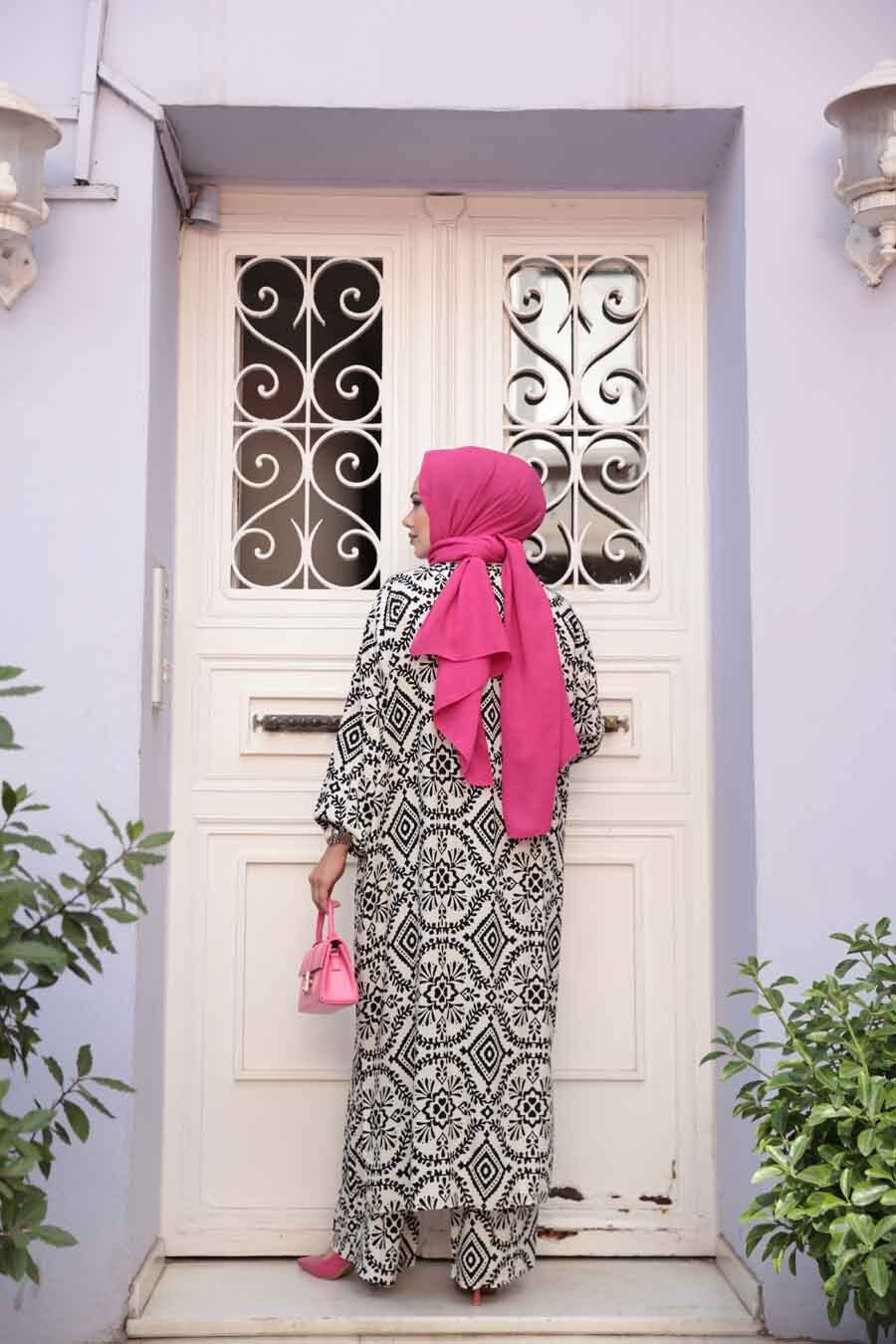 Turkish Damask Print Pant Suit