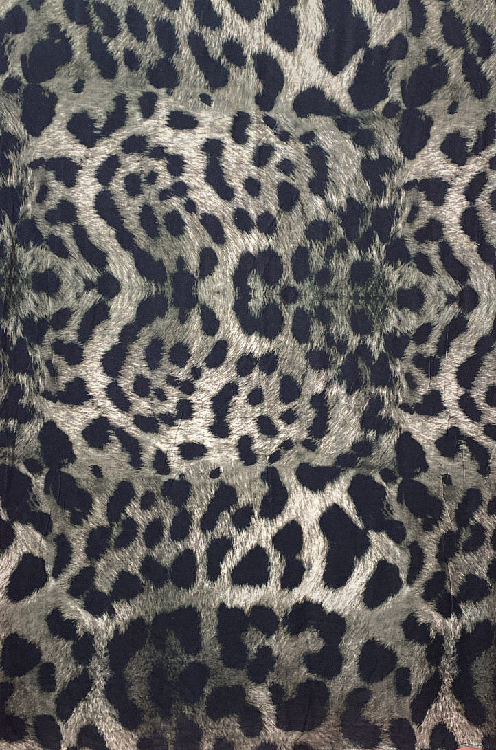 Snow Leopard Jersey Cotton Pattern Hijab