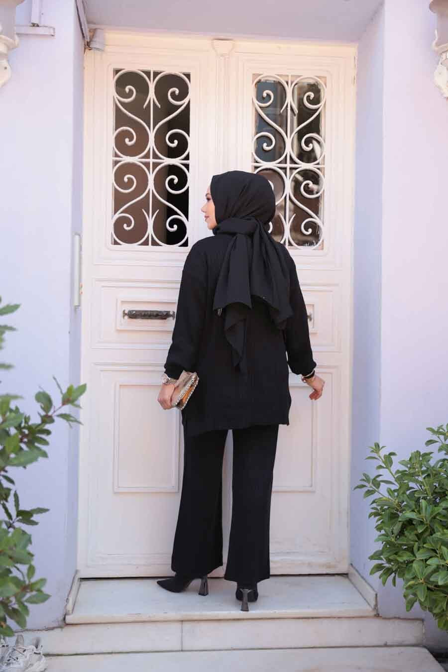 Knit Turkish Style Pleated Co-Ord Set