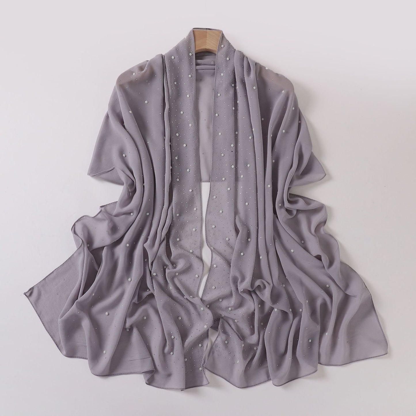 Pearl and Sparkle Detailed Chiffon Hijabs
