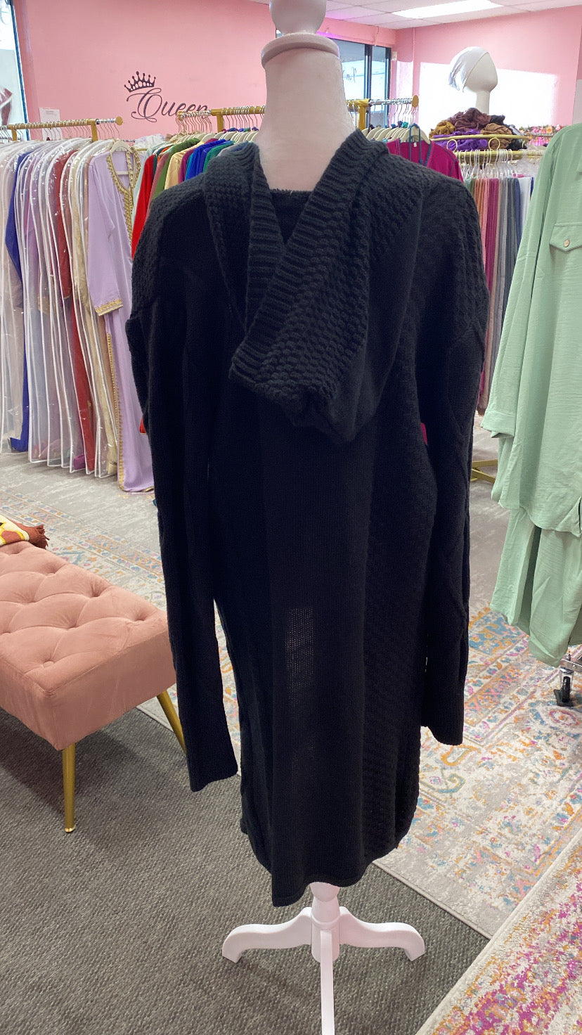 Knitted Hoodie Turkish Style Sweater