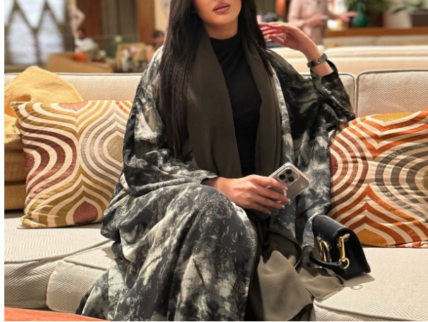 Fashionable Dubai Marble Style Open Abaya Kimono