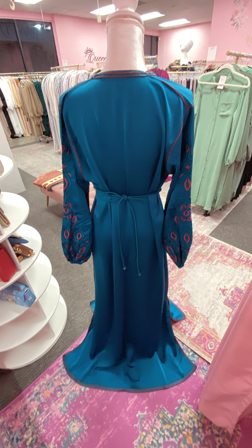 Moroccan Traditional Embroidered Caftan
