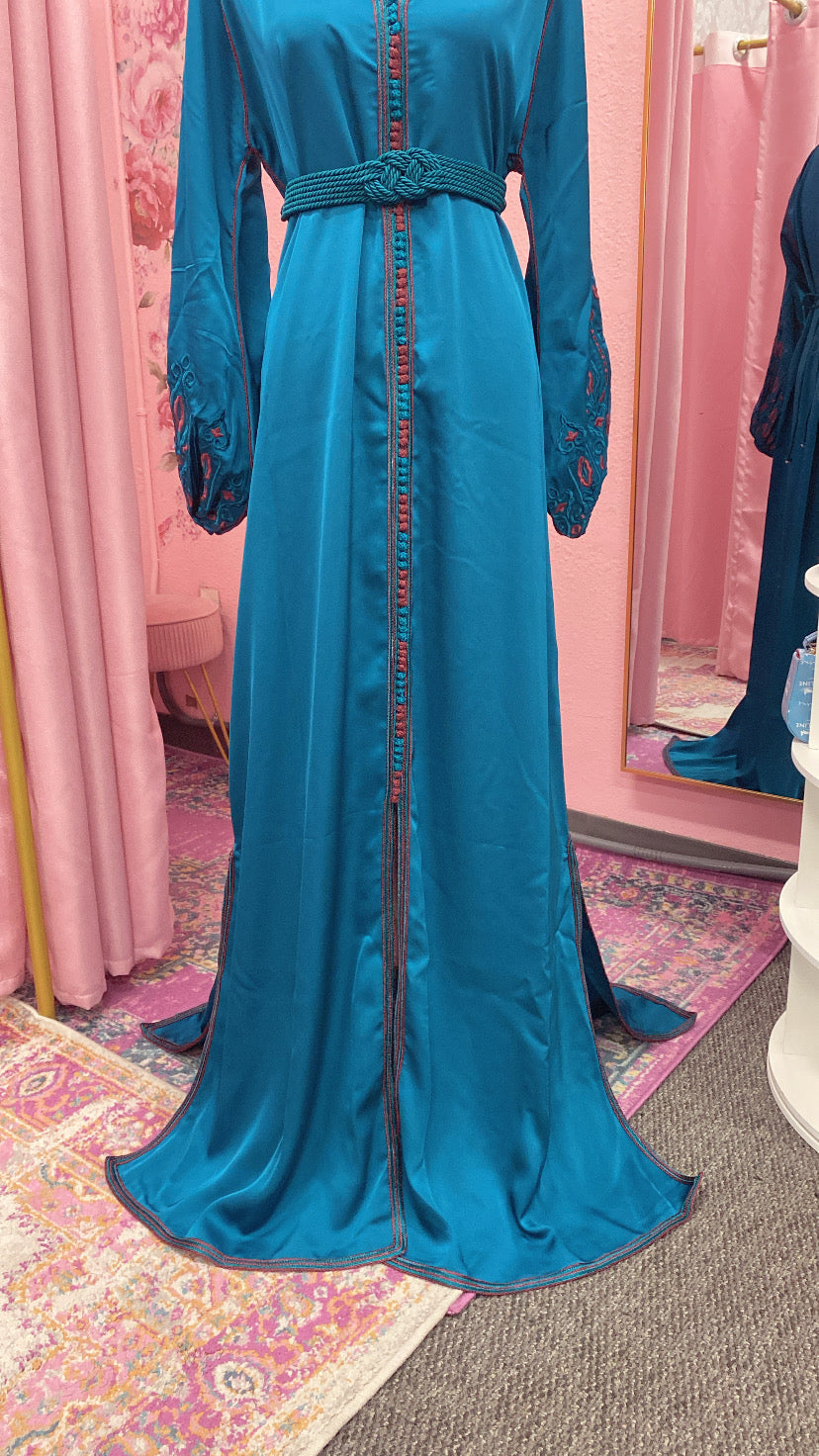 Moroccan Traditional Embroidered Caftan