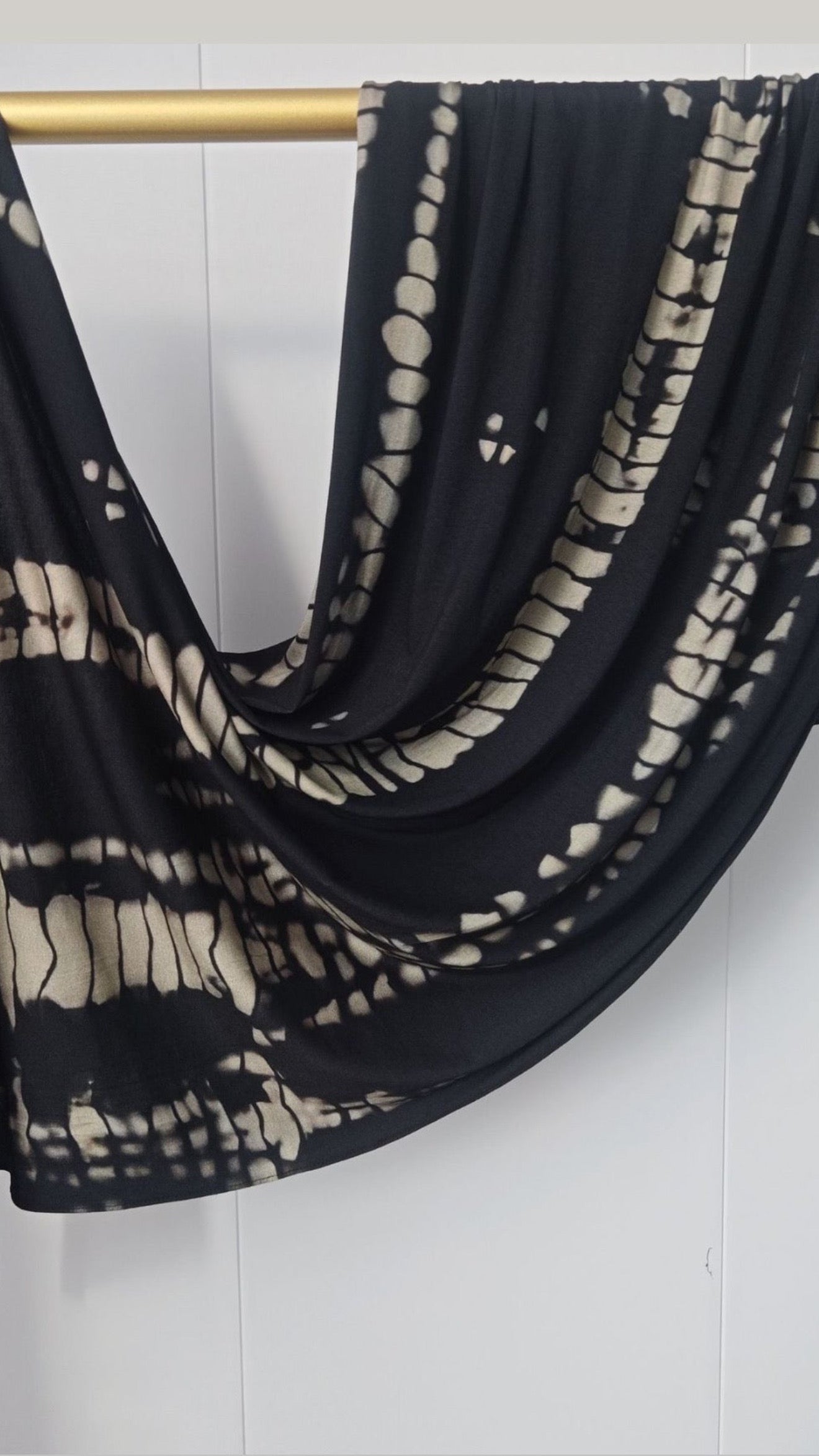 Sahara Cream Smoke Jersey Cotton Print Hijab