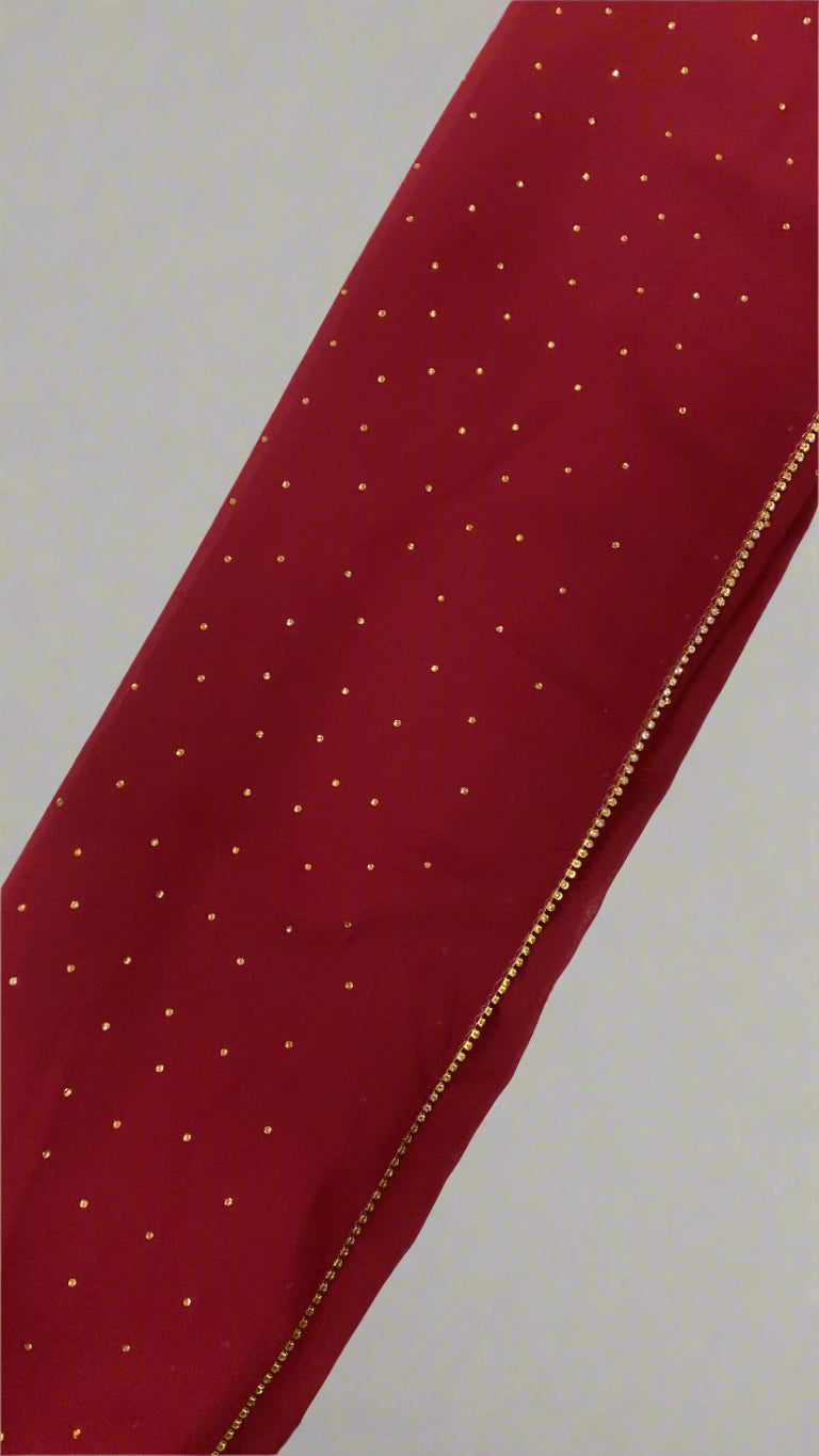 Embellished Stylish Chiffon Hijabs