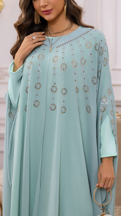 Dubai Style Embellished Caftan Dress