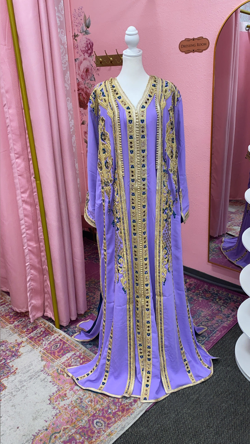 Moroccan Traditional Satin Lined Kimono Caftan