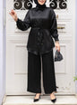 Turkish Satin Pant Suit Set