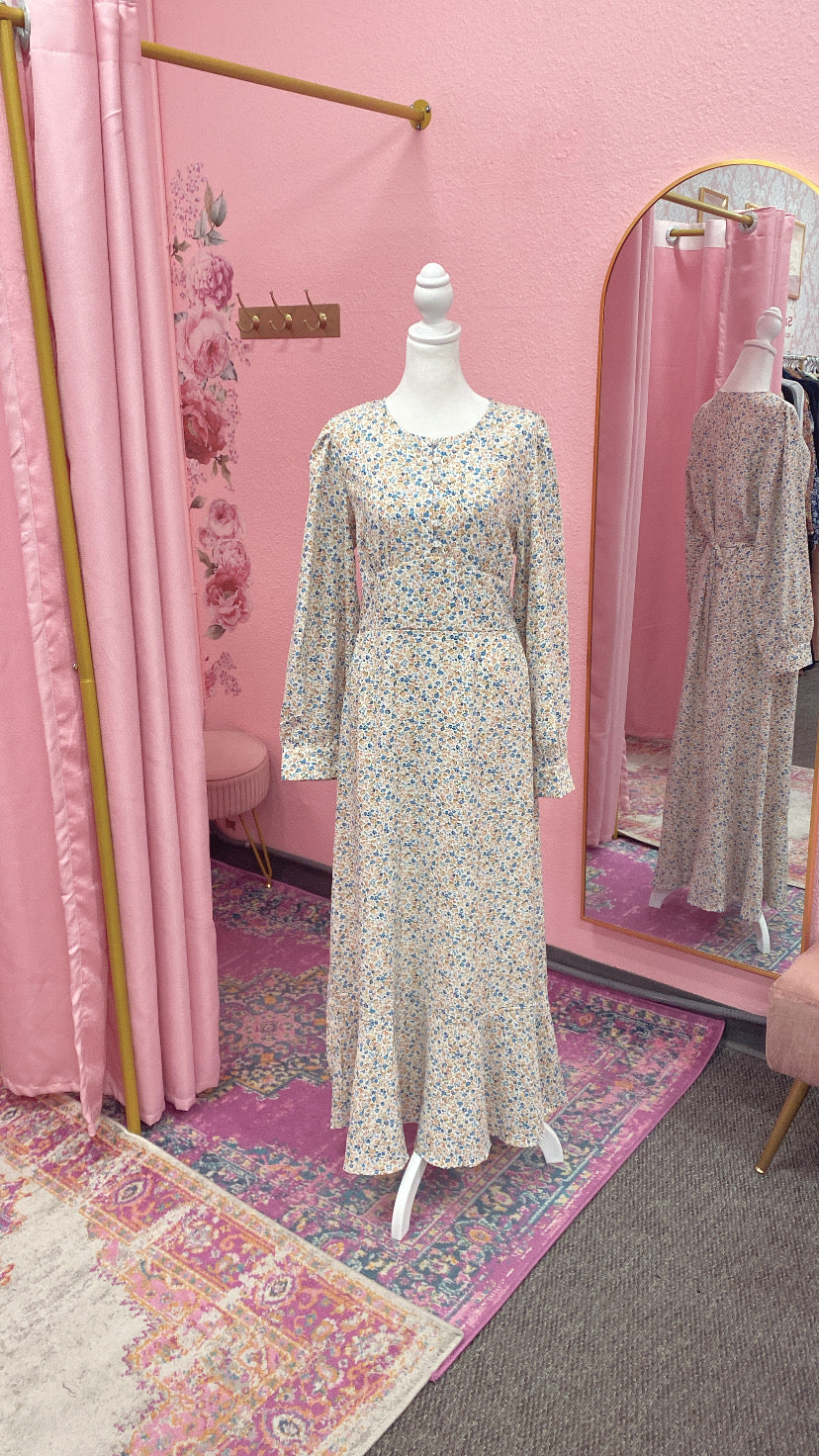Floral Dress Abaya(Multi Colors)