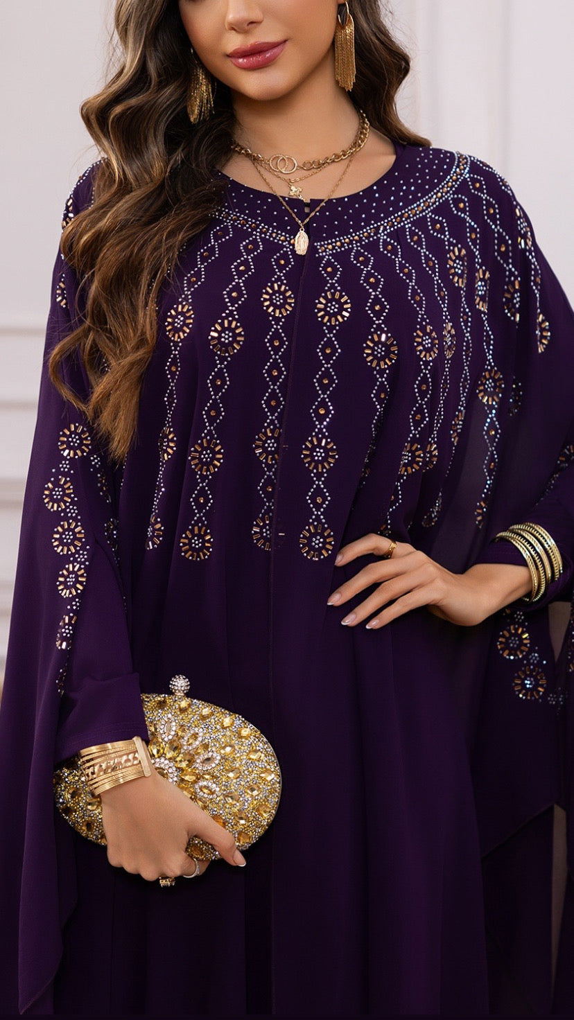 Dubai Style Embellished Caftan Dress