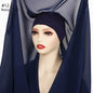 Instant Chiffon Hijab with Built-in Magnets