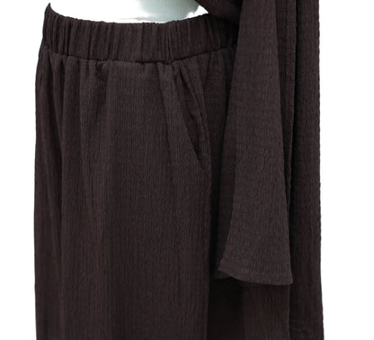 Cowl Neck Top Pant Suit Set