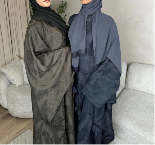 Luxe Embroidered Butterfly Abaya Dresses(Multi Colors)