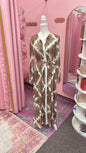 Turkish Tie-dye Button Down Summer Dress Abaya