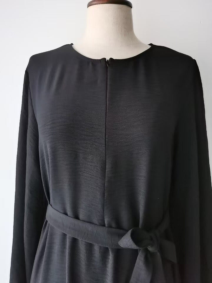 Beautiful Abaya Dress Chest Zipper