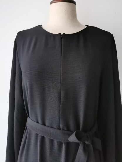 Beautiful Abaya Dress Chest Zipper