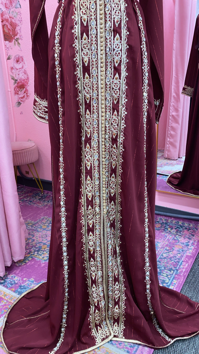 Moroccan Traditional Embellished Caftan