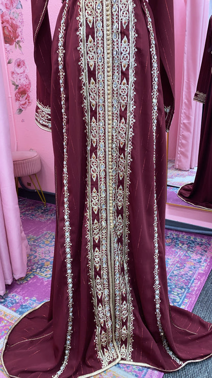 Moroccan Traditional Embellished Caftan