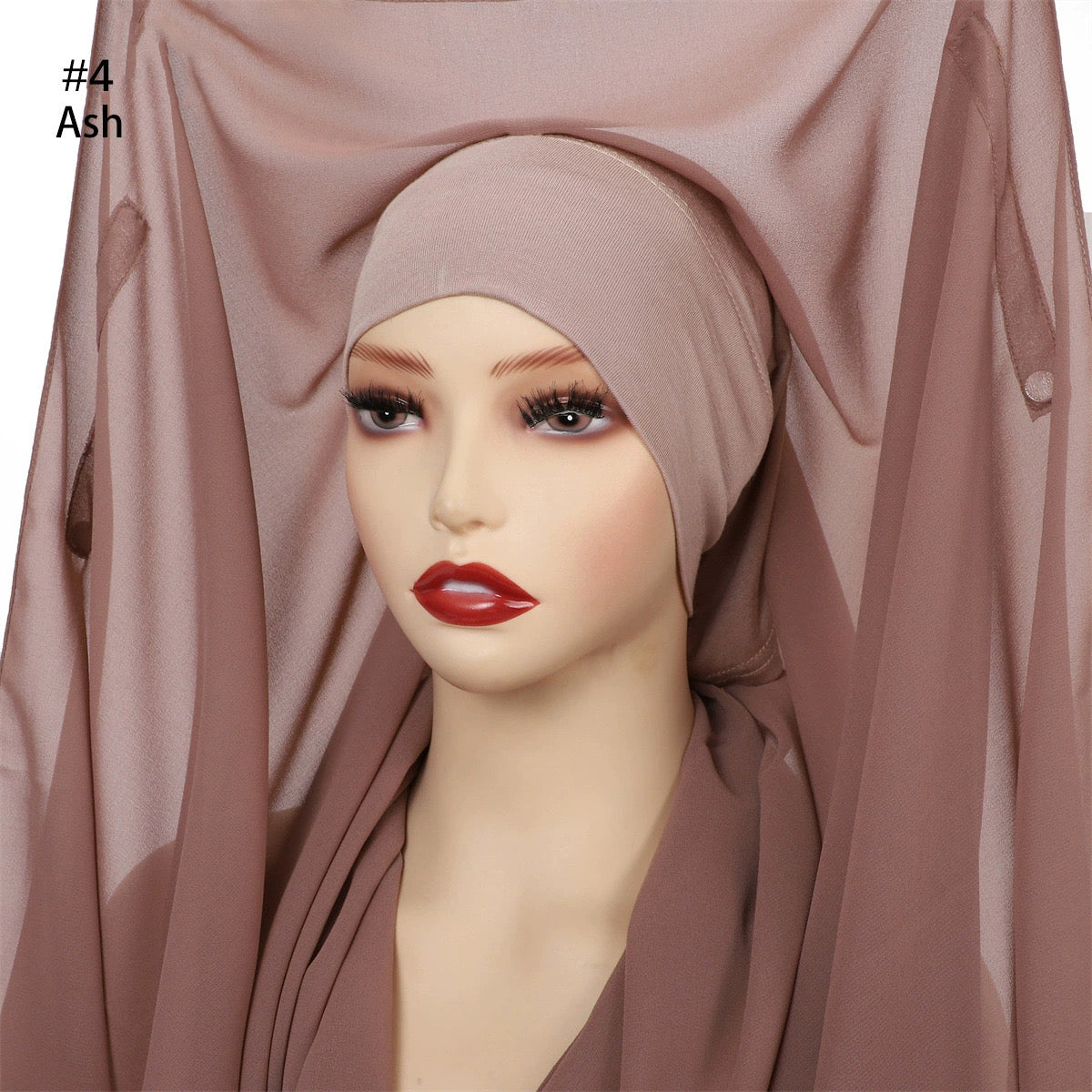 Instant Chiffon Hijab with Built-in Magnets