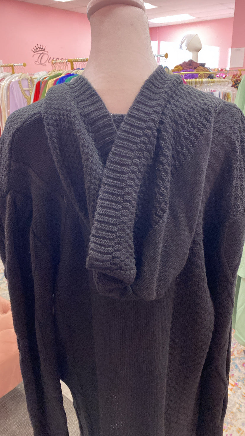 Knitted Hoodie Turkish Style Sweater