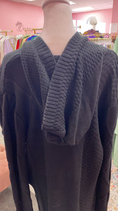 Knitted Hoodie Turkish Style Sweater