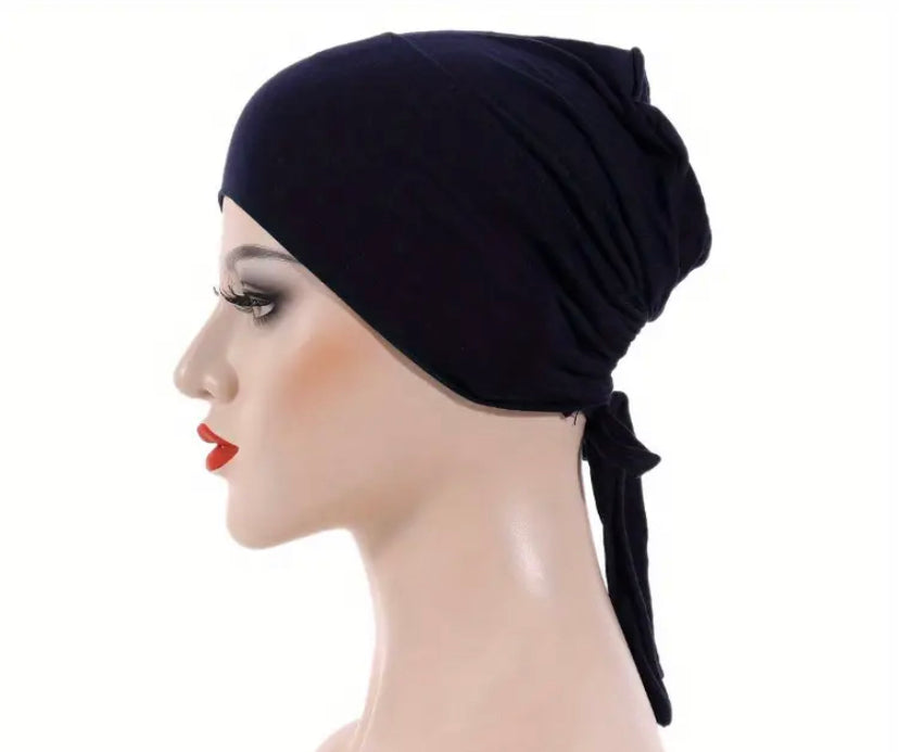 Hijab Tie Back Under Caps