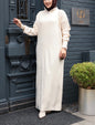 Turkish Style Knit Pleated Sweater Dress