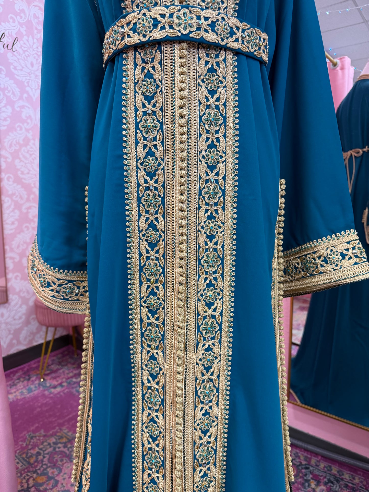Moroccan Traditional Embellished Caftan