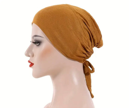 Hijab Tie Back Under Caps
