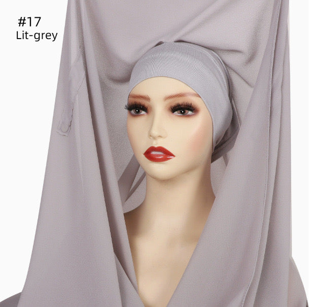 Instant Chiffon Hijab with Built-in Magnets