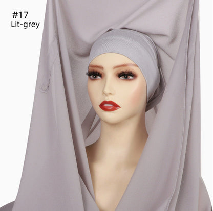 Instant Chiffon Hijab with Built-in Magnets