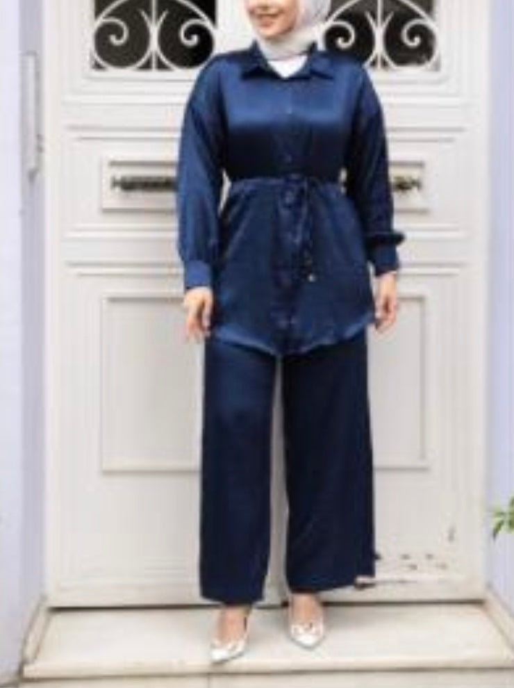 Turkish Satin Pant Suit Set