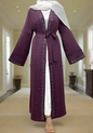 New Dubai Style Nida Fabric Shimmer Abaya with Pockets(Multi Colors)
