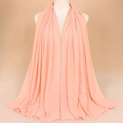 Embellished Stylish Chiffon Hijabs