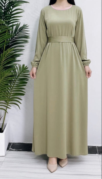 Turkish Style Velvet Abaya Dress