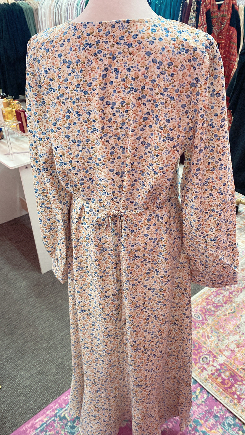 Floral Dress Abaya(Multi Colors)