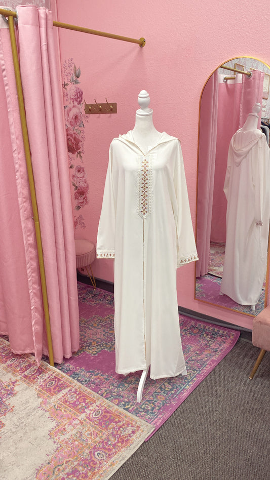 Traditional Moroccan Embroidered Djellaba