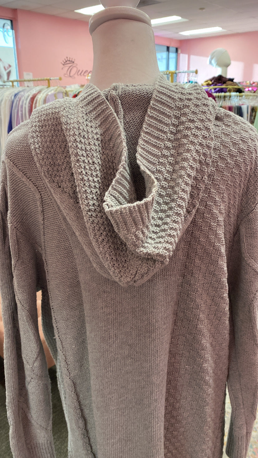 Knitted Hoodie Turkish Style Sweater