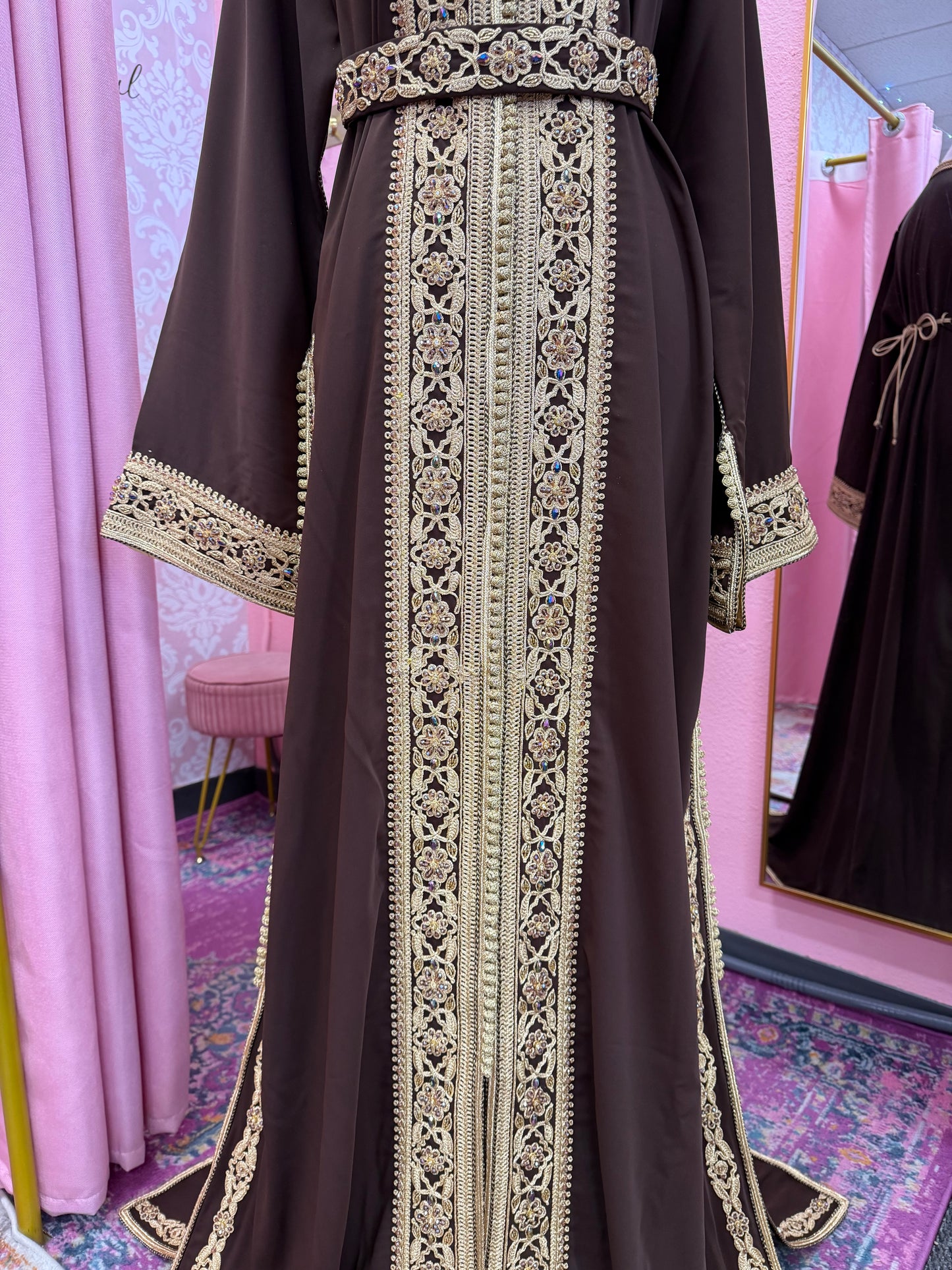 Moroccan Traditional Embellished Caftan