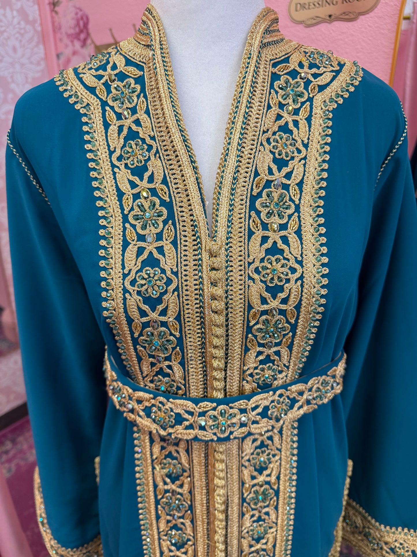 Moroccan Traditional Embellished Caftan