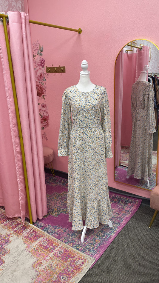 Floral Dress Abaya(Multi Colors)
