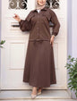 Turkish Style Button Down Skirt Set