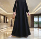 Brown Abaya Dress with Front Zipper(Multi Colors)