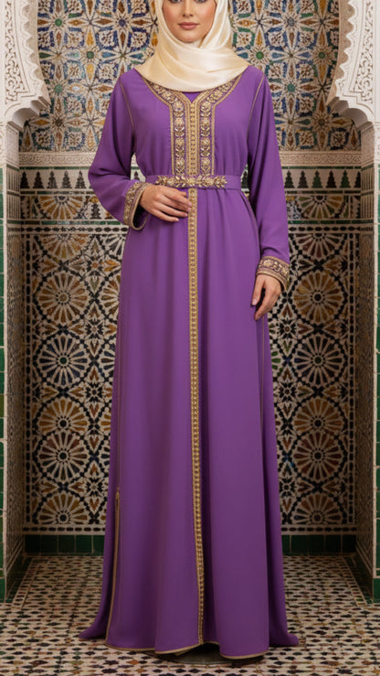 Moroccan Traditional Embellished Caftan