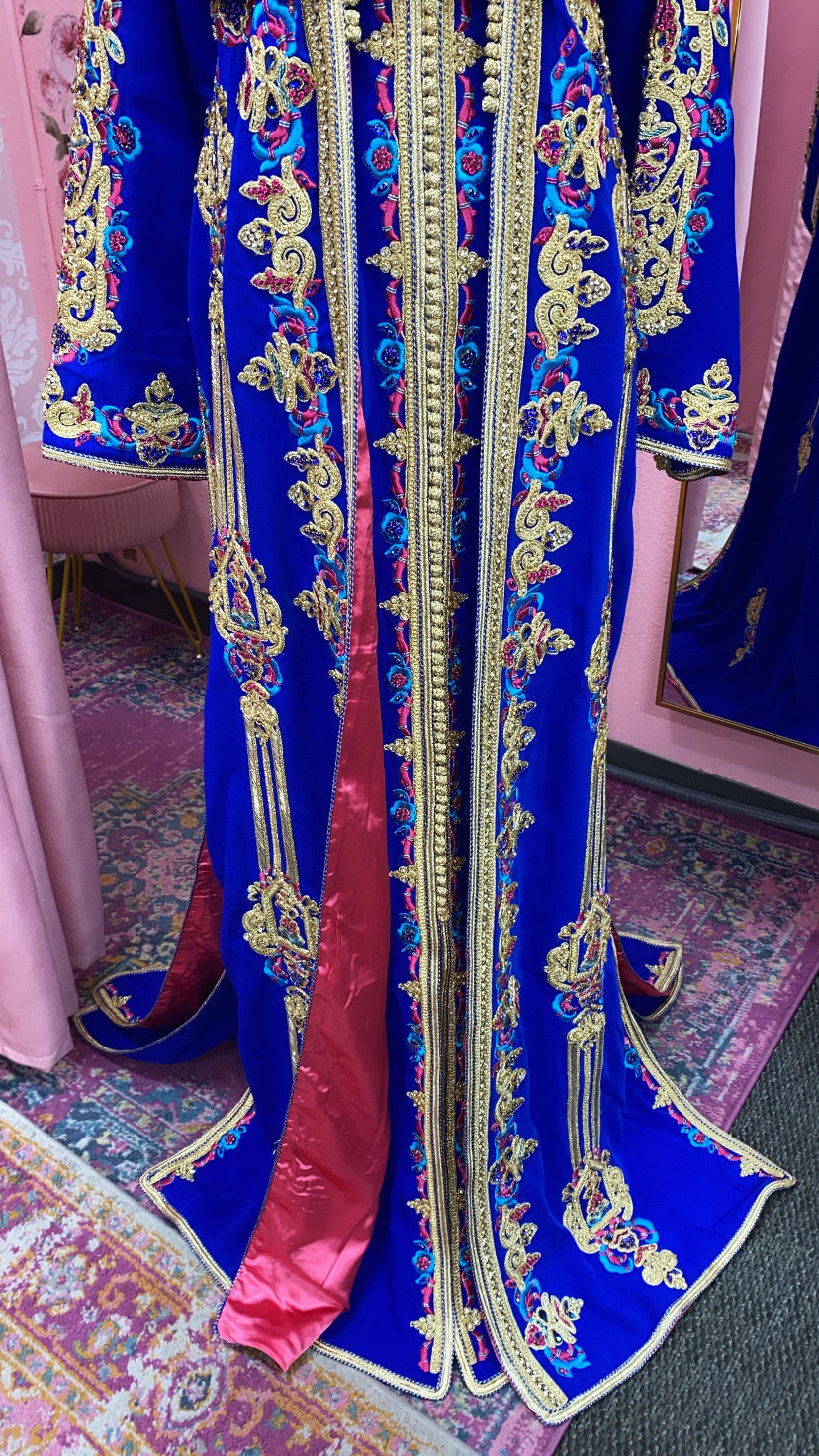 Moroccan Traditional Satin Lined Kimono Caftan