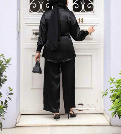 Turkish Satin Pant Suit Set