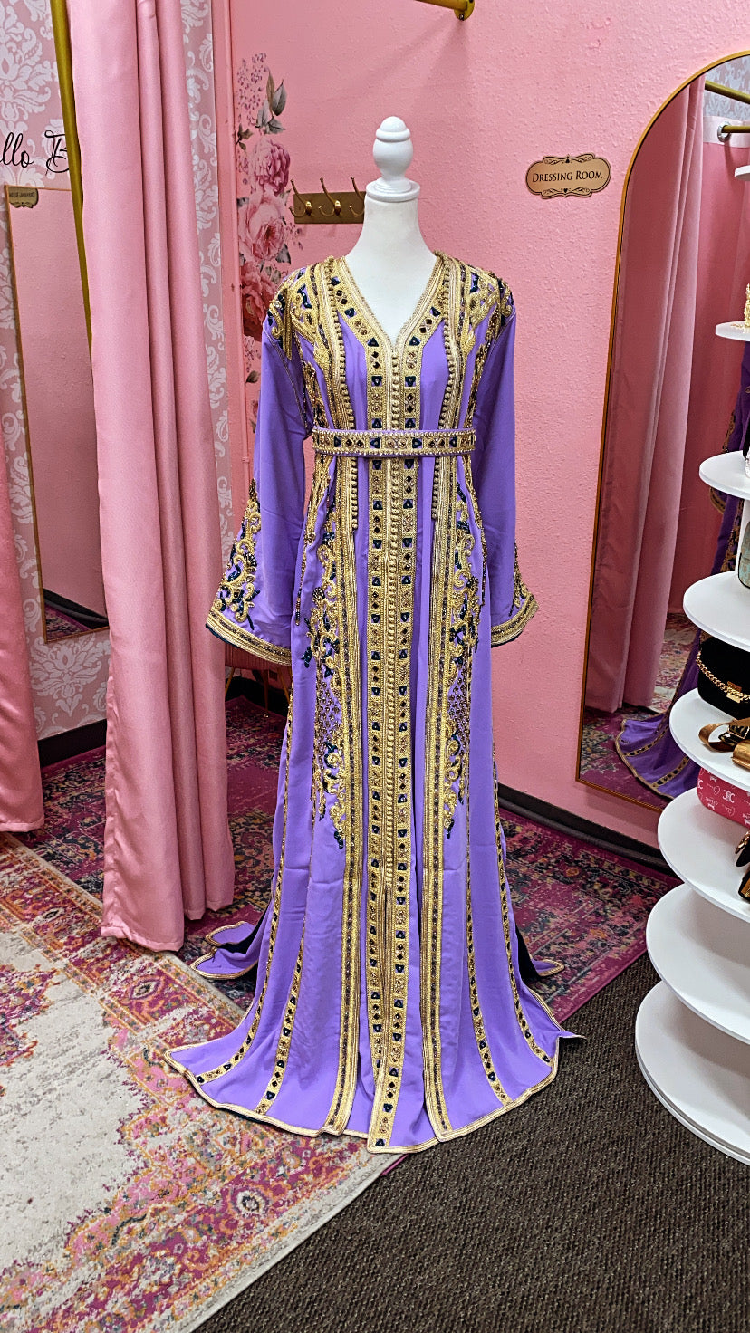 Moroccan Traditional Satin Lined Kimono Caftan